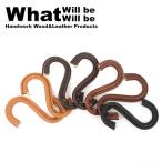 Yahoo! Yahoo!ショッピング(ヤフー ショッピング)What will be will be ワットウィル ビーウィルビー 革巻真鍮無垢S字フック WB0075 【収納/生活雑貨/アウトドア/革】