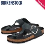 ビルケンシュトック BIRKENSTOCK ギゼ ビッグバックル サンダル レディース 普通幅 ヌバックレザー GIZEH BIG BUCKLE ブラック 黒 1023334