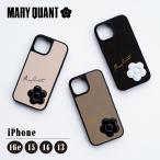 MARY QUANT マリークワント スマホケース iPhone16e iPhone15 14 13 ケース エナメル デイジー ハイブリッド レディース アイフォン ENAMELED DAISY HYBRID ブラ