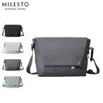 ミレスト MILESTO メッセンジャーショルダーバッグ Hutte フュッテ メンズ レディース Lサイズ 10L 斜めがけ 撥水 MLS941