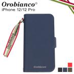 ショッピングiphone12 mini オロビアンコ Orobianco iPhone 12 mini 12 12 Pro ケース スマホ 携帯 手帳型 アイフォン サフィアーノ調 BOOK TYPE CASE