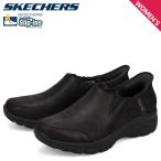 スケッチャーズ SKECHERS スリップインズ リラックスドフィット イージー ゴーイング ドライブ オン スリッポン レディース ブラック 黒 158630