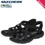 スケッチャーズ SKECHERS スリップインズ レゲエ スリム ストレッチ フレックス サンダル レディース SLIP-INS REGGAE SLIM-STRETCH FLEX ブラック 黒 163460