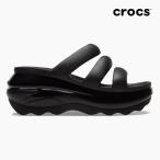 毎日発送 クロックス レディース 厚底 サンダル メガクラッシュ トリプル ストラップ CROCS MEGA CRASH TRIPLE STRAP BLACK 209842 001 黒