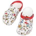 交換送料片道無料 クロックス crocs サンダル ピーナッツ クラシック クロッグ PEANUTS CLASSIC CLOG ホワイト/マルチ 208629 94S