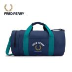 フレッドペリー FRED PERRY スポーツ ナイロン ラージ バレルバッグ Sports Nylon Large Barrel Bag L2176 X86(テニスブルー)