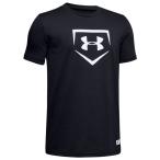 アンダーアーマー 野球 海外モデル ジュニア ロゴ Tシャツ GS(GRADESCHOOL) キッズ  - Boys underarmour PLATE