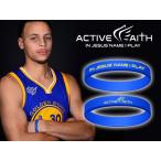 ACTIVE FAITH IJNIP BAND 'STEPHEN CURRY' カリー シリコン リスト バンド 【MEN'S】 blue/yellow 6001-BLU