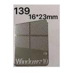 139# [windows10 металл серебряный ] эмблема наклейка #16*23mm# условия имеется бесплатная доставка 