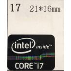 17# 2 три плата [CORE i7 чёрный ] эмблема наклейка 21*16mm