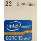 22# 2 три плата [CORE i5vPro] эмблема наклейка 21*16mm