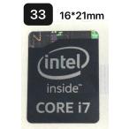33# 4 плата [CORE i7 чёрный ] эмблема наклейка 16*21mm
