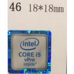 46# шесть плата [CORE i5vPro] эмблема наклейка 18*18mm