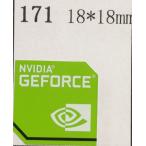 171#[NVIDIA GEFORCE] эмблема наклейка 18*18mm