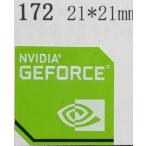 172#[NVIDIA GEFORCE] эмблема наклейка 21*21mm