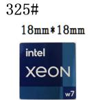 325#  新世代【intel XEON w7 】エンブレムシール　■18mm*18mm■