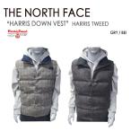 THE NORTH FACE ノースフェイス ダウンベスト HARRIS DOWN VEST ダウン ベスト ハリスツイード HARRIS TWEED ベージュ グレー     NI1DJ79