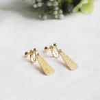 送料無料 1000円均一 イヤリング 揺れる ゴールド三角形 平面三角プレート アンティークアクセサリー