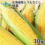 とうもろこし 北海道 10本 約4.3kg トウモロコシ 美味しい 甘い 味来 お取り寄せ グルメ ギフト お土産 BBQ 食材 バーベキュー