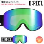 D:RECTtirekto сноуборд защитные очки PIERCE:2 цвет :Mat BLACK линзы :NEOVISON HD GREEN Revo mirror flat поверхность 