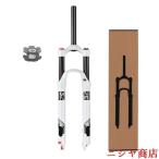 マウンテンバイク サスペンションフォーク 26 27.5 29インチ 1-1/8 バイク MTB フロントフォーク 120mmトラベル リバウンド調整