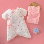  детский комбинезон-платье 3 шт. комплект baby новорожденный младенец внутренний нижнее белье короткий рукав передний открытие шнур .. общий рисунок принт мужчина девочка рождение подготовка празднование рождения ...... симпатичный 