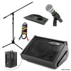  free shipping immediately possible to use Vocal Mike set Vocal * Performance . Event etc. wire Mike + amplifier built-in speaker chairmanship . lecture also 