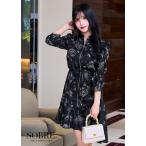  вечернее платье kyaba платье сорочка свадьба Cabaret Club большой размер линия цветок do Lost One-piece 