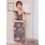 パーティードレス キャバドレス ナイトドレス 結婚式 キャバクラ 大きいサイズ ベルト付クロスタックドレープワンピース