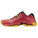 限定カラーmizuno ミズノ バレーボールシューズ WAVE LIGHTNING Z8 ウエーブライトニングZ8 V1GA240002 レッド×オレンジ ローカット インシューズ 24SS