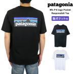 パタゴニア Tシャツ メンズ 半袖 P-6ロゴ・ポケット・レスポンシビリティー クルーネック バックプリント