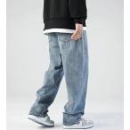 ワイド デニムパンツ メンズ ゆった