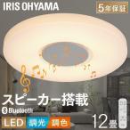 ショッピングled シーリングライト led 12畳 調光 調色 照明器具 おしゃれ ledシーリングライト リビング照明 照明 スピーカー Bluetooth アイリスオーヤマ CEA-2112DLSP