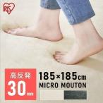 ラグ カーペット 2畳 ラグマット 厚手 極厚 高反発 ホットカーペット対応 185×185 遮音 ACRM-1818 アイリスオーヤマ 冬用