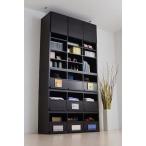 ディスプレイラック CDフラップ3列 3個組 上置きセット BDC-123FULLSET-DB JKプラン