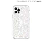 Kate Spade iPhone12Pro / 12 KSNY Protective Hardshell Case - Clover Hearts Knockout Pearlized White クリア