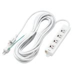 エレコム ELECOM OAタップ/3P/4個口/マグネット/10m/変換アダプタ付