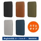 LEPLUS NEXT MagSafe対応 カードホルダー MAGRISE スリムタイプ iPhone14・13・12シリーズ対応 マグセーフ 便利なスタンド機能付き