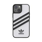 ショッピングiphone13mini adidas アディダス スマホケース ハード ケース iPhone13mini TPU ポリウレタン ロゴ ホワイト 2021 OR Moulded Case PU FW21 white/black