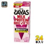 明治 ザバス ミルクプロテイン 脂肪0 ストロベリー風味 200ml 紙パック 24本入 SAVAS 高たんぱく 運動 スポーツ 乳飲料