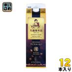 ショッピングアイスコーヒー 丸福珈琲店 昭和九年伝承アイスコーヒー 甘さひかえめ 1L 紙パック 12本 (6本入×2 まとめ買い)