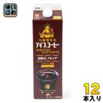 ショッピングアイスコーヒー 丸福珈琲店 アイスコーヒー 純喫茶ブレンド 甘さひかえめ 1L 紙パック 12本 (6本入×2 まとめ買い) 珈琲 加糖 エスプレッソ抽出