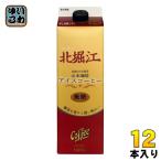 山本珈琲 北堀江 アイスコーヒー 無糖 1L 紙パック 12本 (6本入×2 まとめ買い)