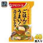 ショッピングアマノフーズ アマノフーズ フリーズドライ Theうまみ ごはんがうまい! スパイスカレースープ 40食 (10食入×4 まとめ買い) FD インスタント 即席