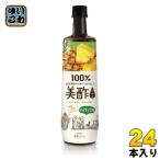 ショッピング飲む酢 美酢 CJジャパン 美酢(ミチョ) パイナップル 900ml ボトル 24本 (12本入×2 まとめ買い)