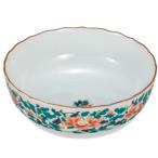 九谷焼  鉢・5.8号鉢・牡丹唐草  縁起の置物 逸品・鮮やかな色 和食器 陶器