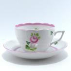 ヘレンド　ウィーンの薔薇ピンク　珈琲紅茶兼用カップ&ソーサー VRH-X4-0730-0-00