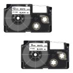 |3/3 все товар P больше раз | Casio для имя Land сменный 9mm 12mm белый лента чёрный знак PT-9WE(XR-9WE сменный ) PT-12WE(XR-12WE сменный ) 2 шт. комплект цвет этикетка картридж 