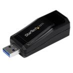 USB31000NDS StarTech USB 3.0-Gigabit Ethernet LAN адаптер ( черный ) USB SuperSpeed( мужской )-RJ45( женский ) проводной LAN адаптер 