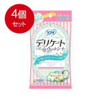 4個まとめ買い ソフィ デリケートウェットシート フレッシュグリーンの香り 12枚入 メール便送料無料 × 4個セット